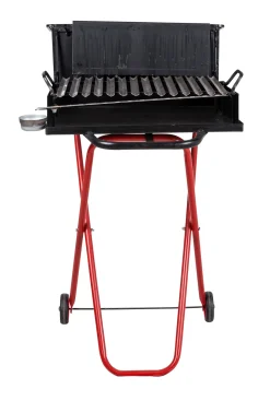 fornello barbecue a legna con porta utensili 142