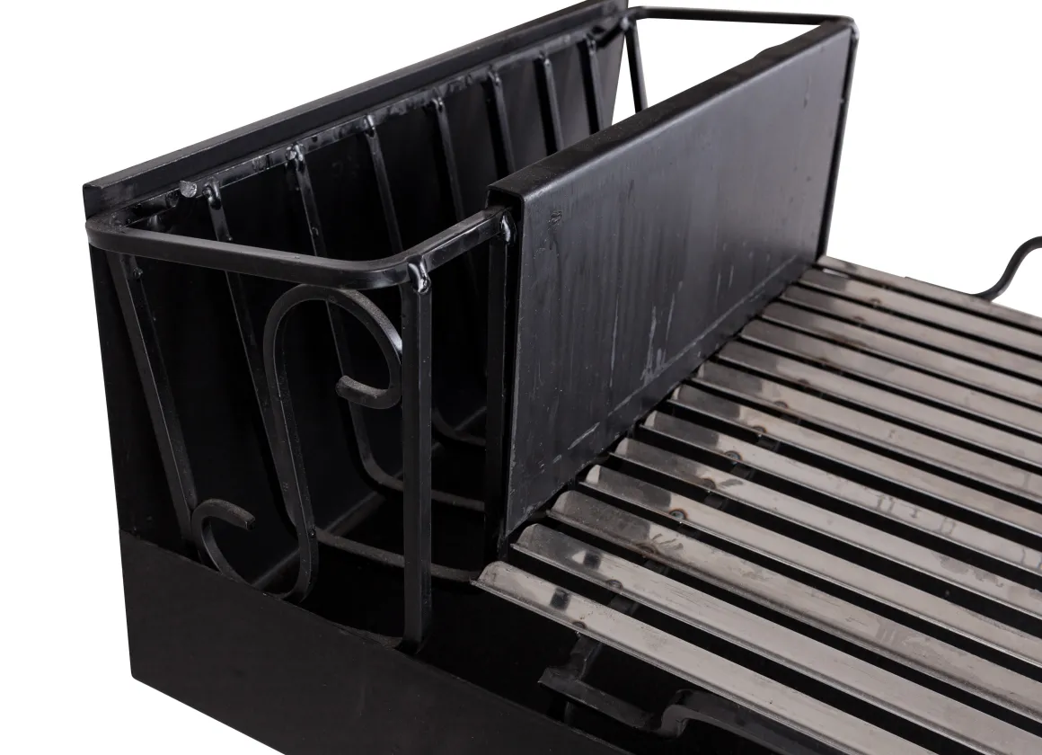 fornello barbecue a legna con porta utensili 142