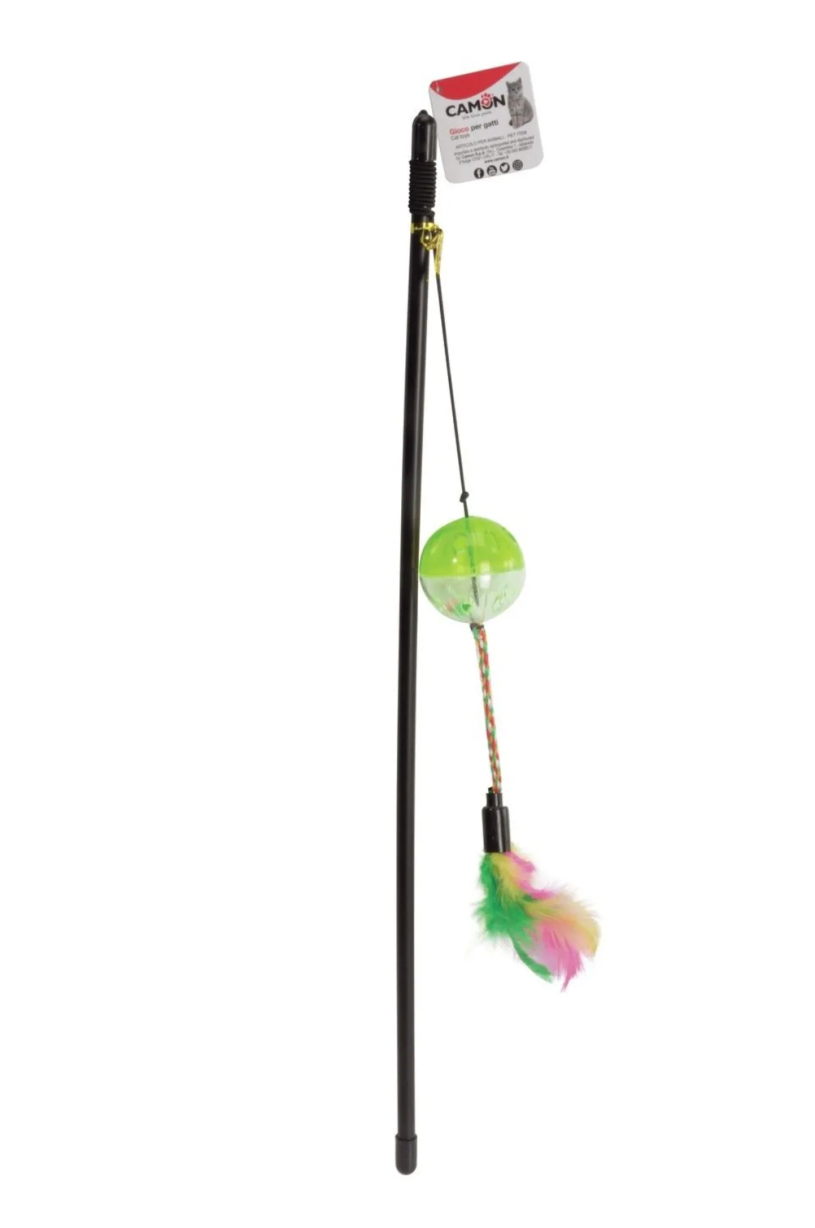 GIOCO GATTO CANNETTA IN PLASTICA SFERA SONAGLIO 46CM: vendita online GIOCO GATTO CANNETTA IN PLASTICA SFERA SONAGLIO 46CM in offerta