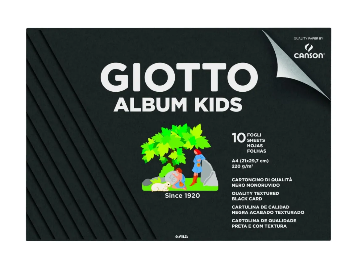GIOTTO - ALBUM KIDS CARTA NERA A4 10 FOGLI: vendita online GIOTTO - ALBUM KIDS CARTA NERA A4 10 FOGLI in offerta