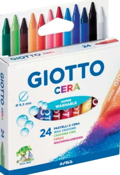 GIOTTO - ASTUCCIO 24 PASTELLI A CERA: vendita online GIOTTO - ASTUCCIO 24 PASTELLI A CERA in offerta