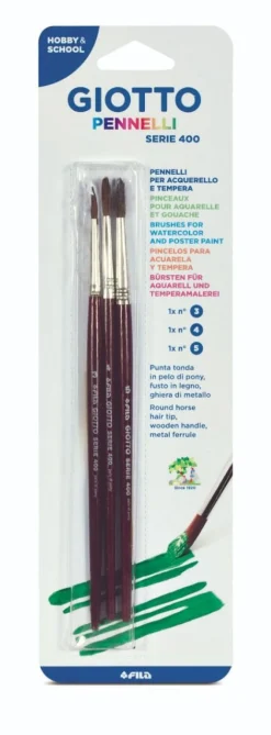 GIOTTO - SET 3 PENNELLI SERIE 400 : vendita online GIOTTO - SET 3 PENNELLI SERIE 400 in offerta