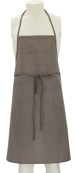 GREMBIULE IN COTONE MARRONE: vendita online GREMBIULE IN COTONE MARRONE in offerta