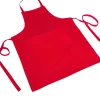 GREMBIULE PETTORINA CHOU TINTA UNITA ROSSO 100% COTONE: vendita online GREMBIULE PETTORINA CHOU TINTA UNITA ROSSO 100% COTONE in offerta