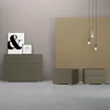 GRUPPO LETTO IN VETRO SATINATO