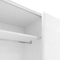Guardaroba due ante scorrevoli bianco lucido