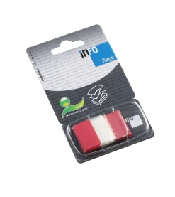 INFO NOTES - CONF. 50 ADESIVI SEGNAPAGINA 25X43mm ROSSO: vendita online INFO NOTES - CONF. 50 ADESIVI SEGNAPAGINA 25X43mm ROSSO in offerta
