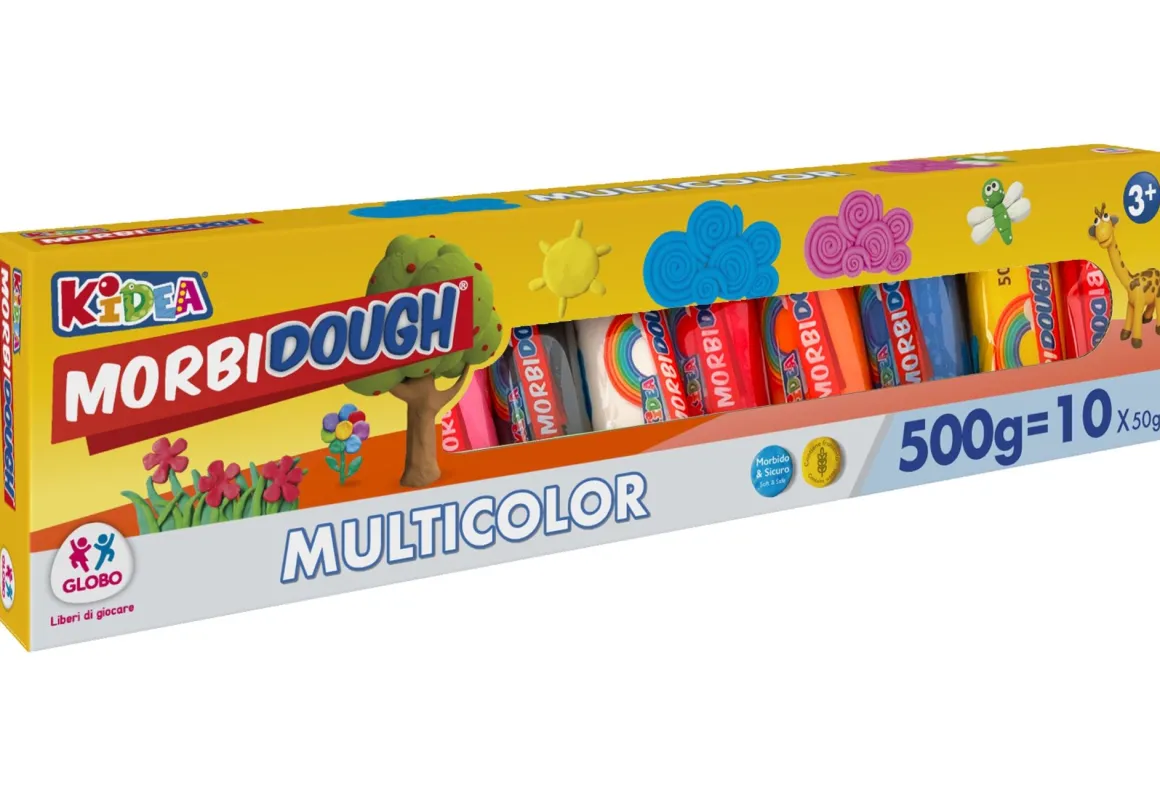KIDEA MORBIDOUGH - MORBIDO PASTA MODELLABILE 10X50GR : vendita online KIDEA MORBIDOUGH - MORBIDO PASTA MODELLABILE 10X50GR in offerta