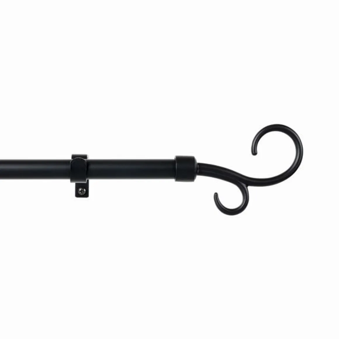 KIT METALLO 19MM - MODELLO DOPPIO UNCINO NERO 110-200CM: vendita online KIT METALLO 19MM - MODELLO DOPPIO UNCINO NERO 110-200CM in offerta