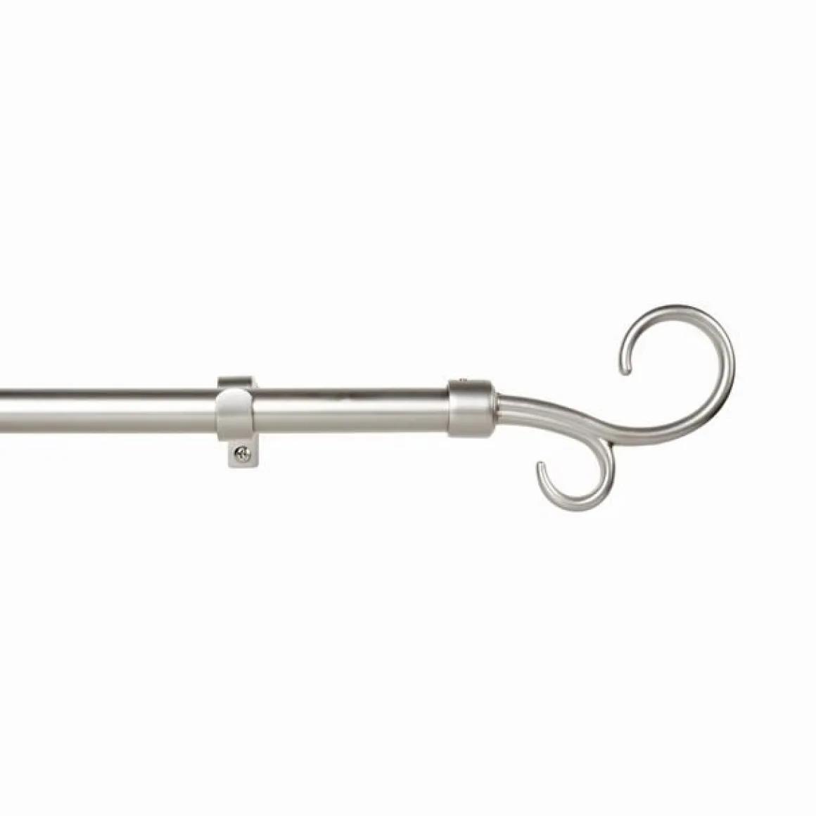 KIT 5PZ PALO IN METALLO 19MM - MODELLO DOPPIO UNCINO CROMO SATINATO 110-200CM: vendita online KIT 5PZ PALO IN METALLO 19MM - MODELLO DOPPIO UNCINO CROMO SATINATO 110-200CM in offerta