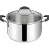 LAGOSTINA - CASSERUOLA 2 MANICI LINEA TEMPRA CON COPERCHIO D.18CM