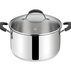 LAGOSTINA - CASSERUOLA 2 MANICI LINEA TEMPRA CON COPERCHIO D.18CM