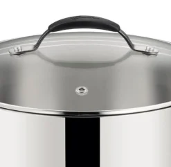 LAGOSTINA - CASSERUOLA 2 MANICI LINEA TEMPRA CON COPERCHIO D.18CM