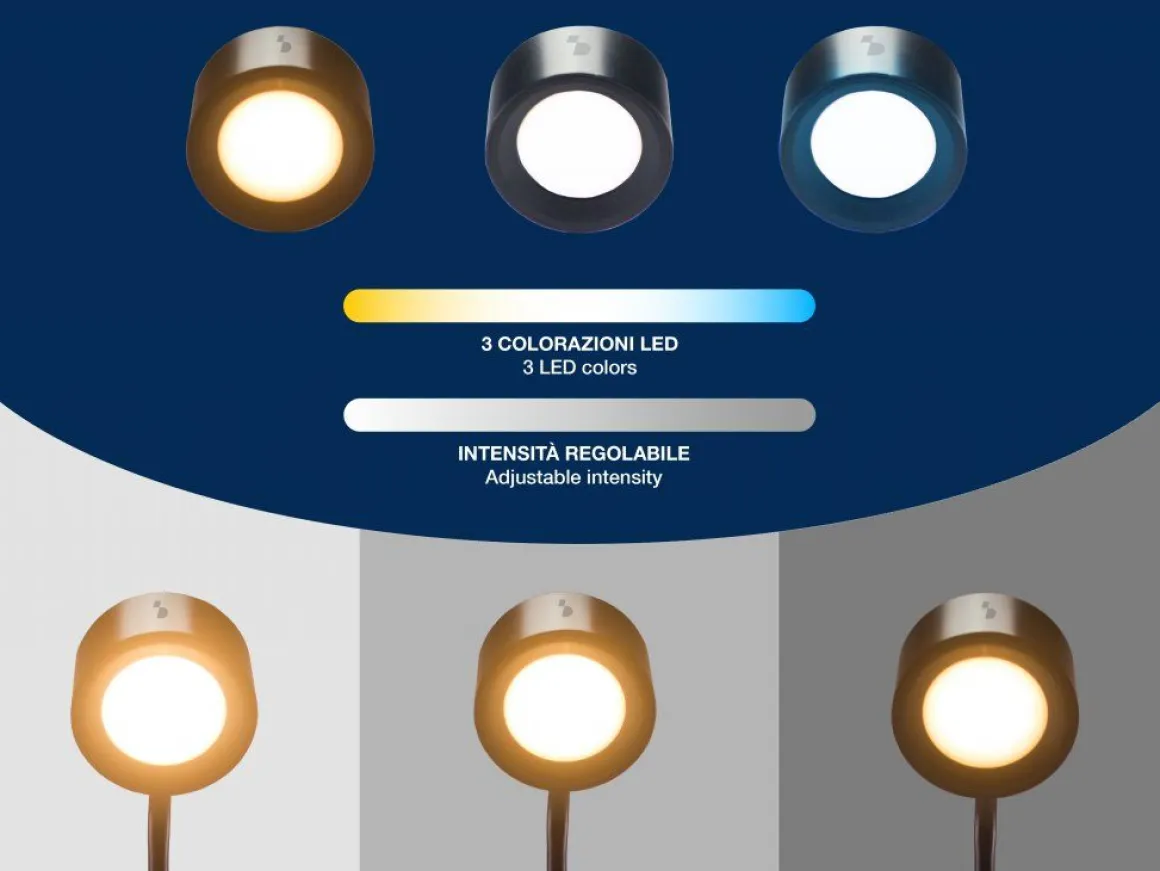 LAMPADA DA LETTURA 3 IN 1 MAGNETE DIAM 12 H. 30CM NERA: vendita online LAMPADA DA LETTURA 3 IN 1 MAGNETE DIAM 12 H. 30CM NERA in offerta