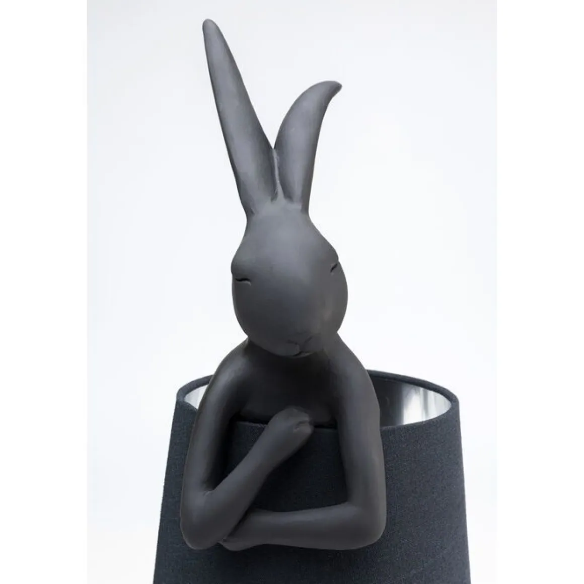 LAMPADA DA TAVOLO ANIMAL RABBIT NERO/ARGENTO H.68,2CM - E14 1X5W 50/60HZ: vendita online LAMPADA DA TAVOLO ANIMAL RABBIT NERO/ARGENTO H.68,2CM - E14 1X5W 50/60HZ in offerta