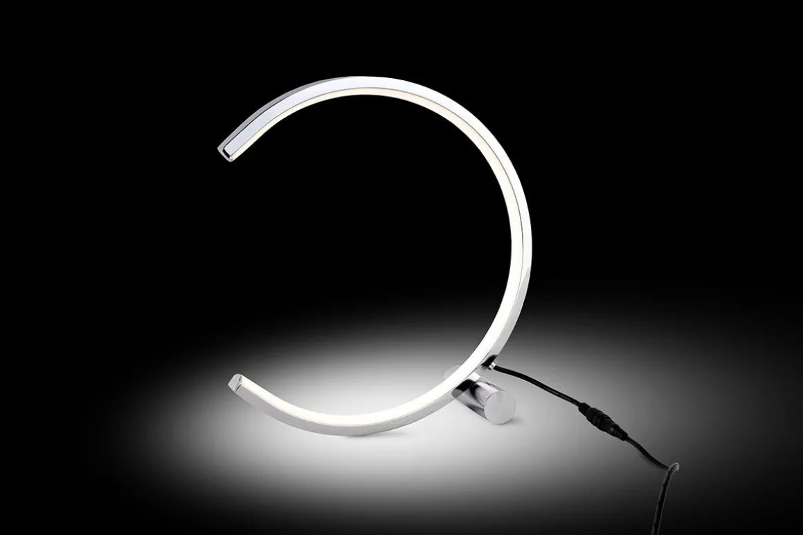 LAMPADA DA TAVOLO GIADY 25X6X25CM CROMATA - 415lm 4000K 10W: vendita online LAMPADA DA TAVOLO GIADY 25X6X25CM CROMATA - 415lm 4000K 10W in offerta