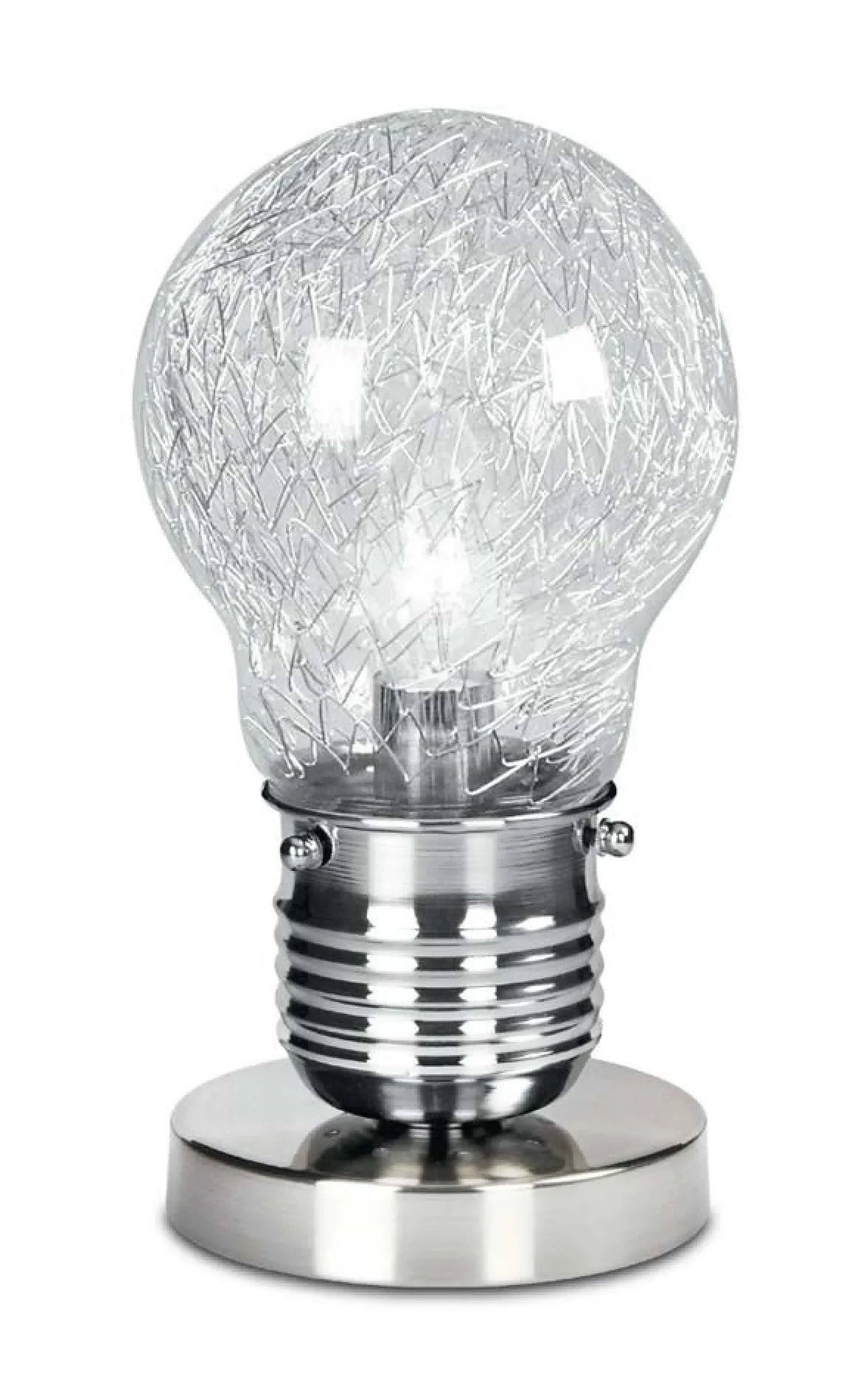 LAMPADA DA TAVOLO LAMPADINA FILI IN ALLUMINIO D 15 H 28CM - 1XE14: vendita online LAMPADA DA TAVOLO LAMPADINA FILI IN ALLUMINIO D 15 H 28CM - 1XE14 in offerta