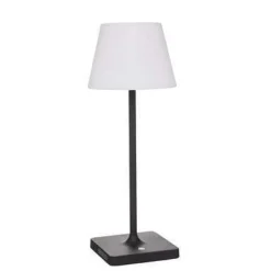 LAMPADA DA TAVOLO RONY BIANCA D 15X H 39CM - USB 3W : vendita online LAMPADA DA TAVOLO RONY BIANCA D 15X H 39CM - USB 3W in offerta