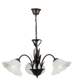LAMPADARIO BYRON RUGGINE 3 LUCI - 3XE27 MAX 60W : vendita online LAMPADARIO BYRON RUGGINE 3 LUCI - 3XE27 MAX 60W in offerta