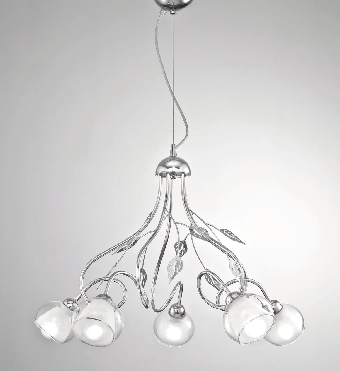 LAMPADARIO GINEVRA D 60 H 40CM - 5XE14: vendita online LAMPADARIO GINEVRA D 60 H 40CM - 5XE14 in offerta