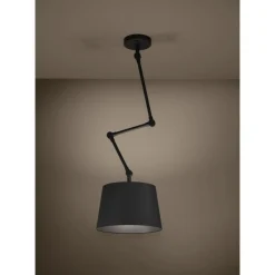 LAMPADARIO PISTUNIO NERO H. 129CM - 1X40W E27: vendita online LAMPADARIO PISTUNIO NERO H. 129CM - 1X40W E27 in offerta