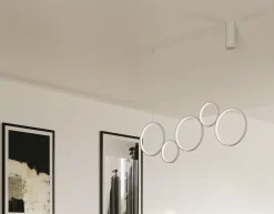 LAMPADARIO A LED FREDY BIANCO 150X115X46.7CM - 60W 8000lm: vendita online LAMPADARIO A LED FREDY BIANCO 150X115X46.7CM - 60W 8000lm in offerta