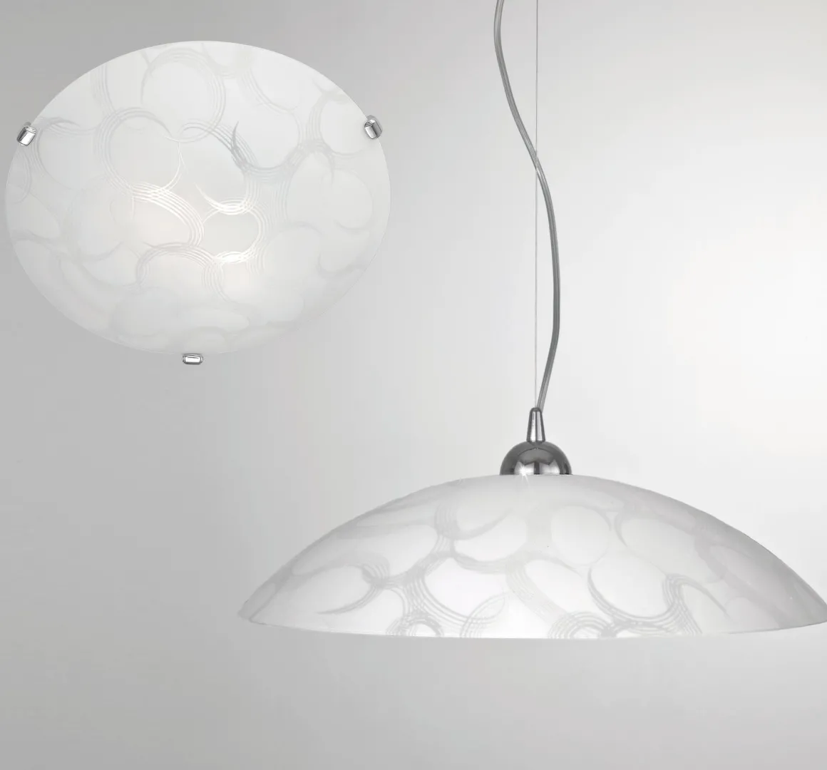 LAMPADARIO CERCHI D. 50CM - 1XE27: vendita online LAMPADARIO CERCHI D. 50CM - 1XE27 in offerta