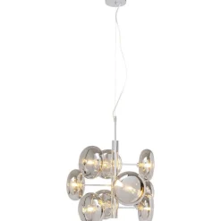 LAMPADARIO HEADLIGHT 9 LUCI CROMATO 53X53 H 155CM - 230V 50/60HZ 30W G9: vendita online LAMPADARIO HEADLIGHT 9 LUCI CROMATO 53X53 H 155CM - 230V 50/60HZ 30W G9 in offerta