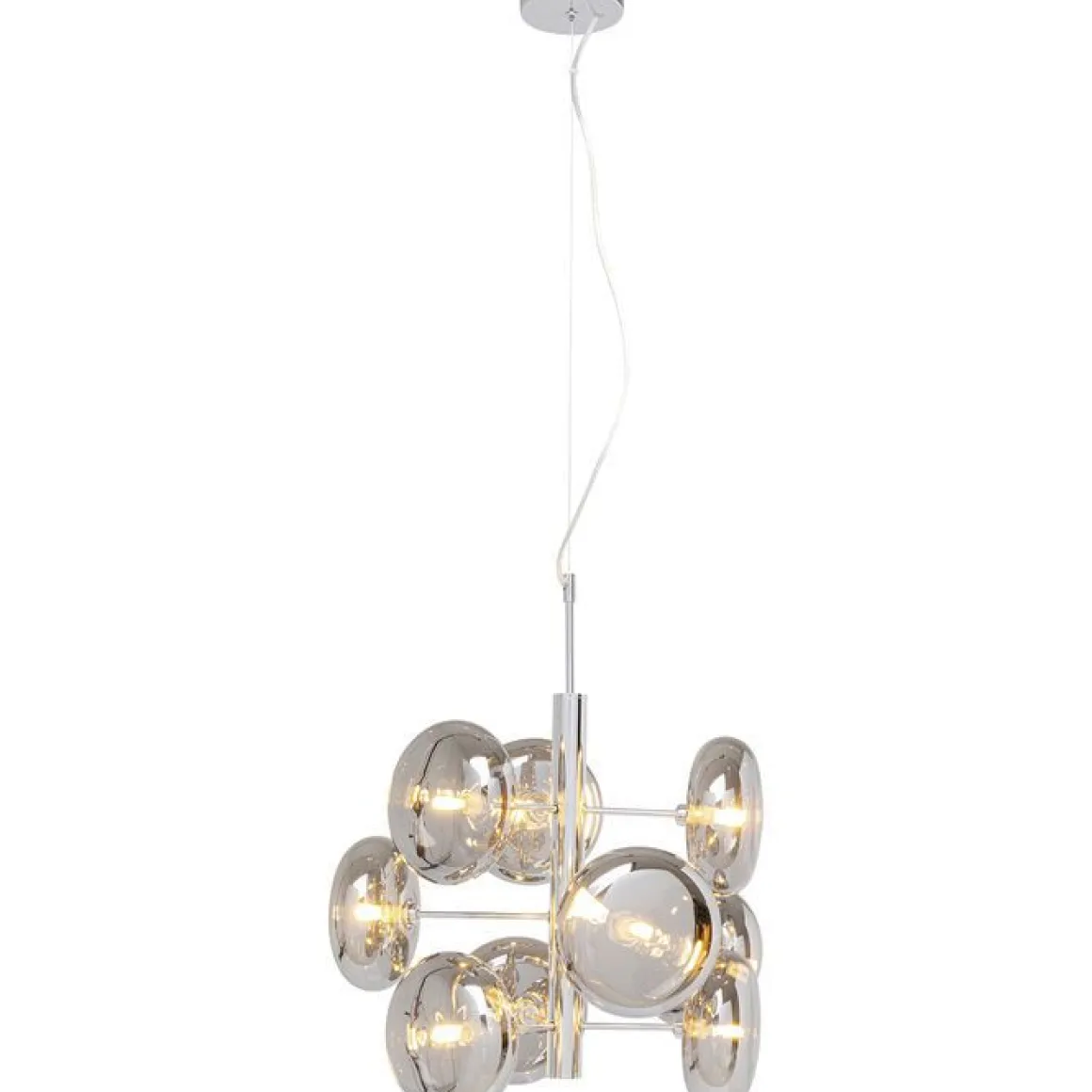 LAMPADARIO HEADLIGHT 9 LUCI CROMATO 53X53 H 155CM - 230V 50/60HZ 30W G9: vendita online LAMPADARIO HEADLIGHT 9 LUCI CROMATO 53X53 H 155CM - 230V 50/60HZ 30W G9 in offerta