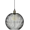 LAMPADARIO IN METALLO NERO D. 34CM: vendita online LAMPADARIO IN METALLO NERO D. 34CM in offerta