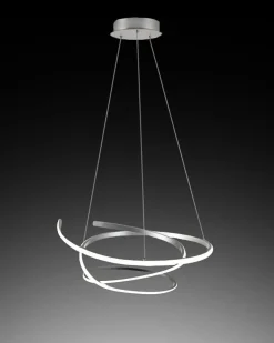 LAMPADARIO KILEY D. 54CM ARGENTO - 4050lm 4500K 45W: vendita online LAMPADARIO KILEY D. 54CM ARGENTO - 4050lm 4500K 45W in offerta