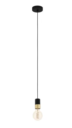 LAMPADARIO 1 LUCE CALARI NERO H. 150CM - E27: vendita online LAMPADARIO 1 LUCE CALARI NERO H. 150CM - E27 in offerta