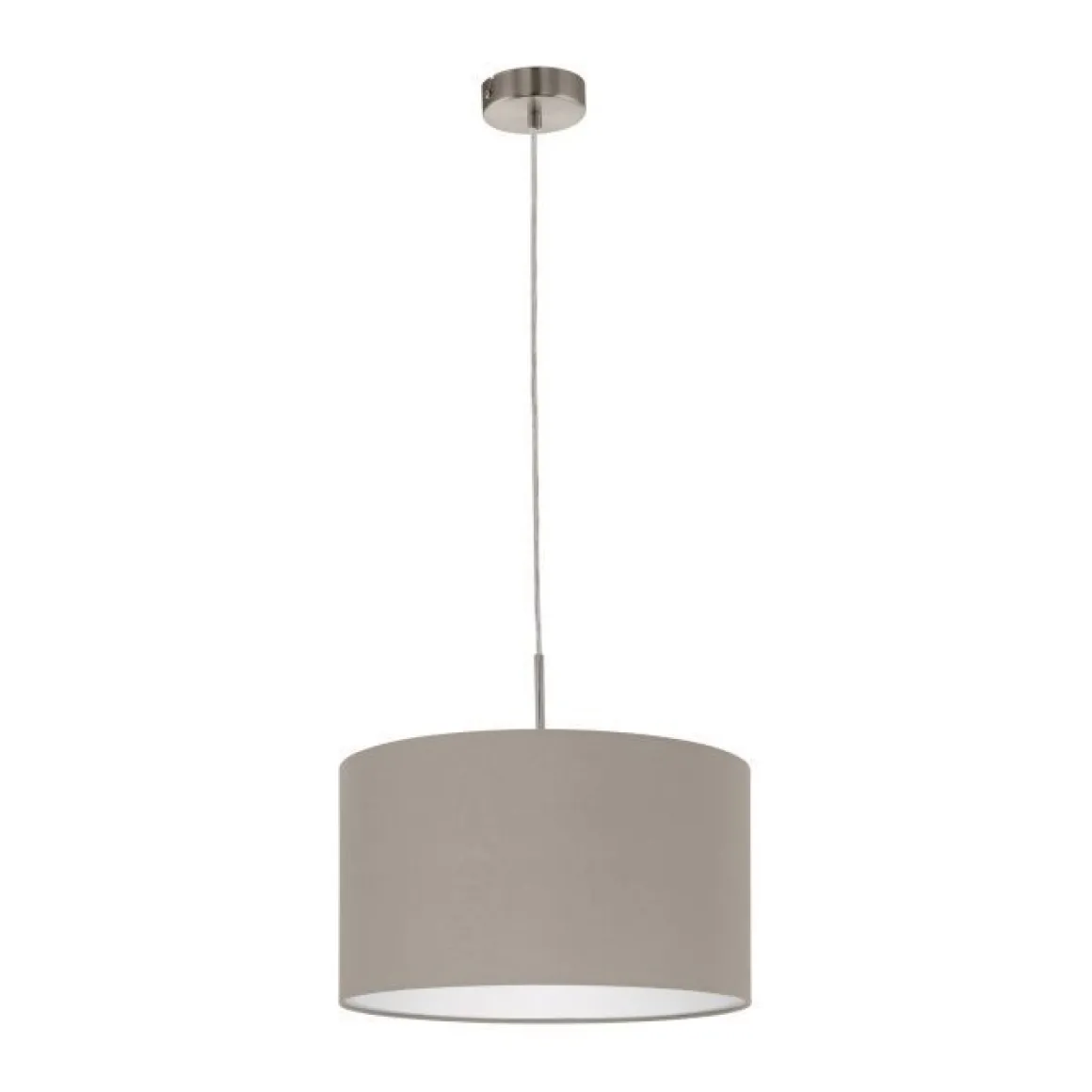 LAMPADARIO 1 LUCE PASTERI SATINATO/TORTORA 38CM - 1X60W E27: vendita online LAMPADARIO 1 LUCE PASTERI SATINATO/TORTORA 38CM - 1X60W E27 in offerta