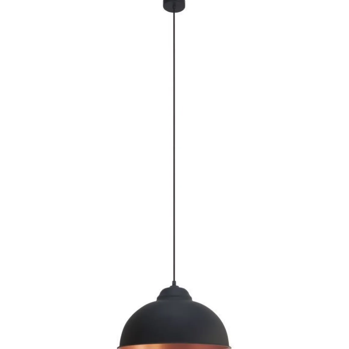 LAMPADARIO 1 LUCE TRURO 2 NERO 37CM - 1X60W E27: vendita online LAMPADARIO 1 LUCE TRURO 2 NERO 37CM - 1X60W E27 in offerta