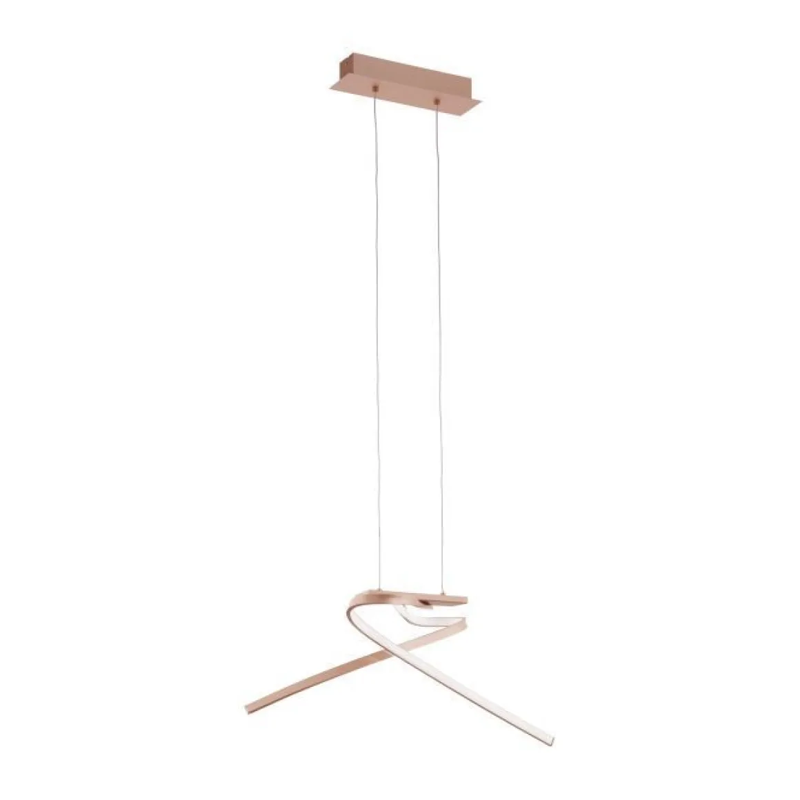LAMPADARIO 2 LUCI A LED PALOZZA ROSA L70.5 H110CM - 2X1500lm 3000K 2X11W: vendita online LAMPADARIO 2 LUCI A LED PALOZZA ROSA L70.5 H110CM - 2X1500lm 3000K 2X11W in offerta