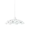 LAMPADARIO ROOT CON PENDEL BIANCO 42X30CM - 1XE27 MAX 60W: vendita online LAMPADARIO ROOT CON PENDEL BIANCO 42X30CM - 1XE27 MAX 60W in offerta