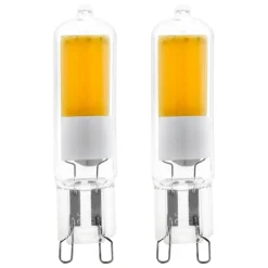 2 LAMPADINE A LED 6CM - G9 2W 3000K 220-240V 15000H: vendita online 2 LAMPADINE A LED 6CM - G9 2W 3000K 220-240V 15000H in offerta