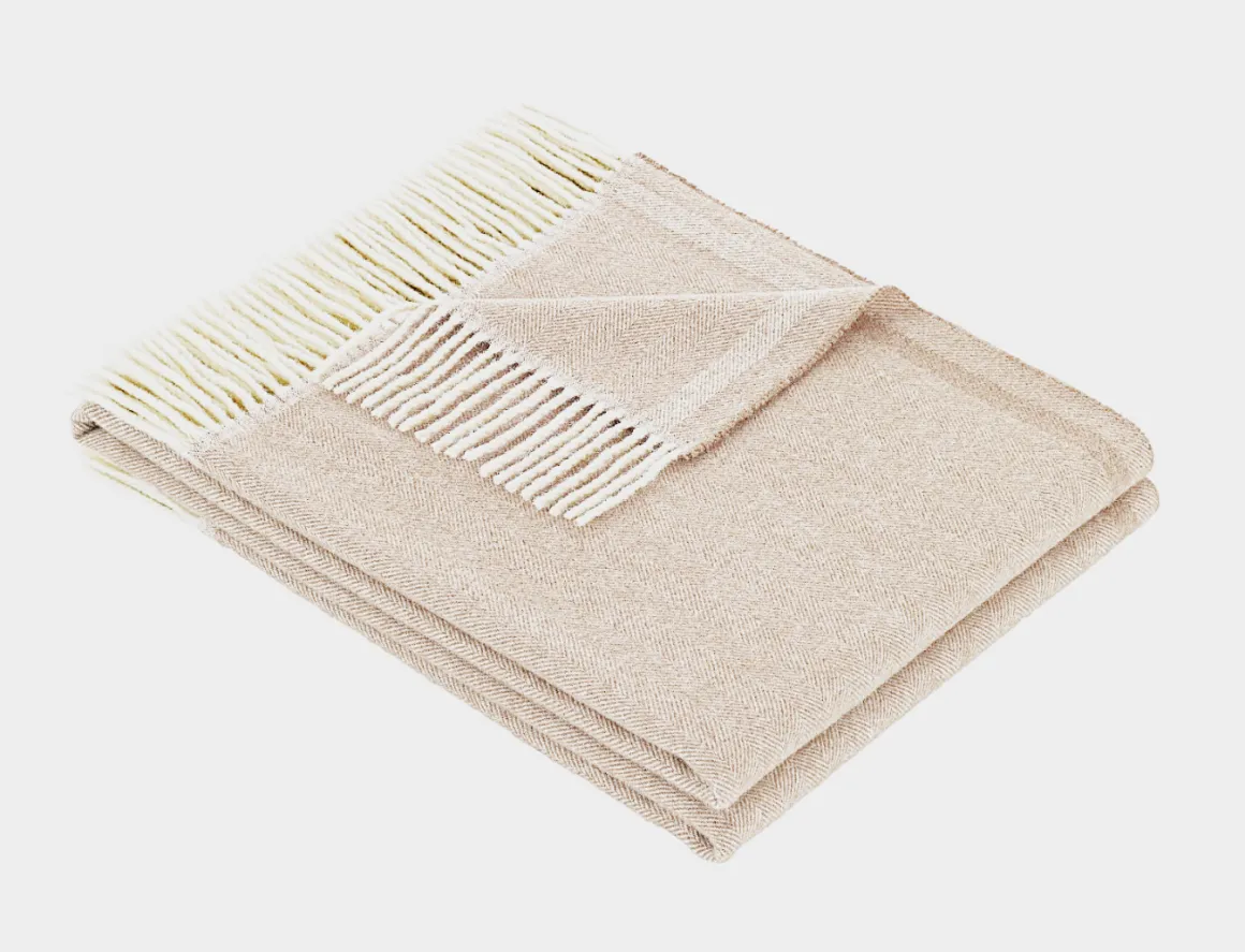 LANEROSSI: PLAID CASANOVA 130X170CM 85% LANA VERGINE 15% CASHMERE