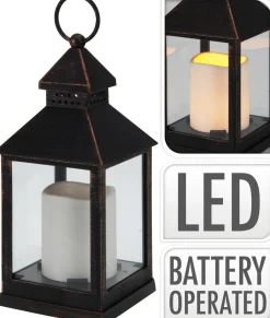 LANTERNA CON CANDELA A LED: vendita online LANTERNA CON CANDELA A LED in offerta