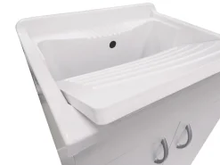 Lavatoio da bagno con lavello: mobile lavatoio con 2 ante