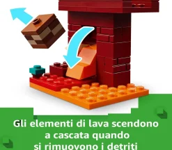 LEGO MINECRAFT - BATTAGLI SUL PONTE DEL NETHER: vendita online LEGO MINECRAFT - BATTAGLI SUL PONTE DEL NETHER in offerta
