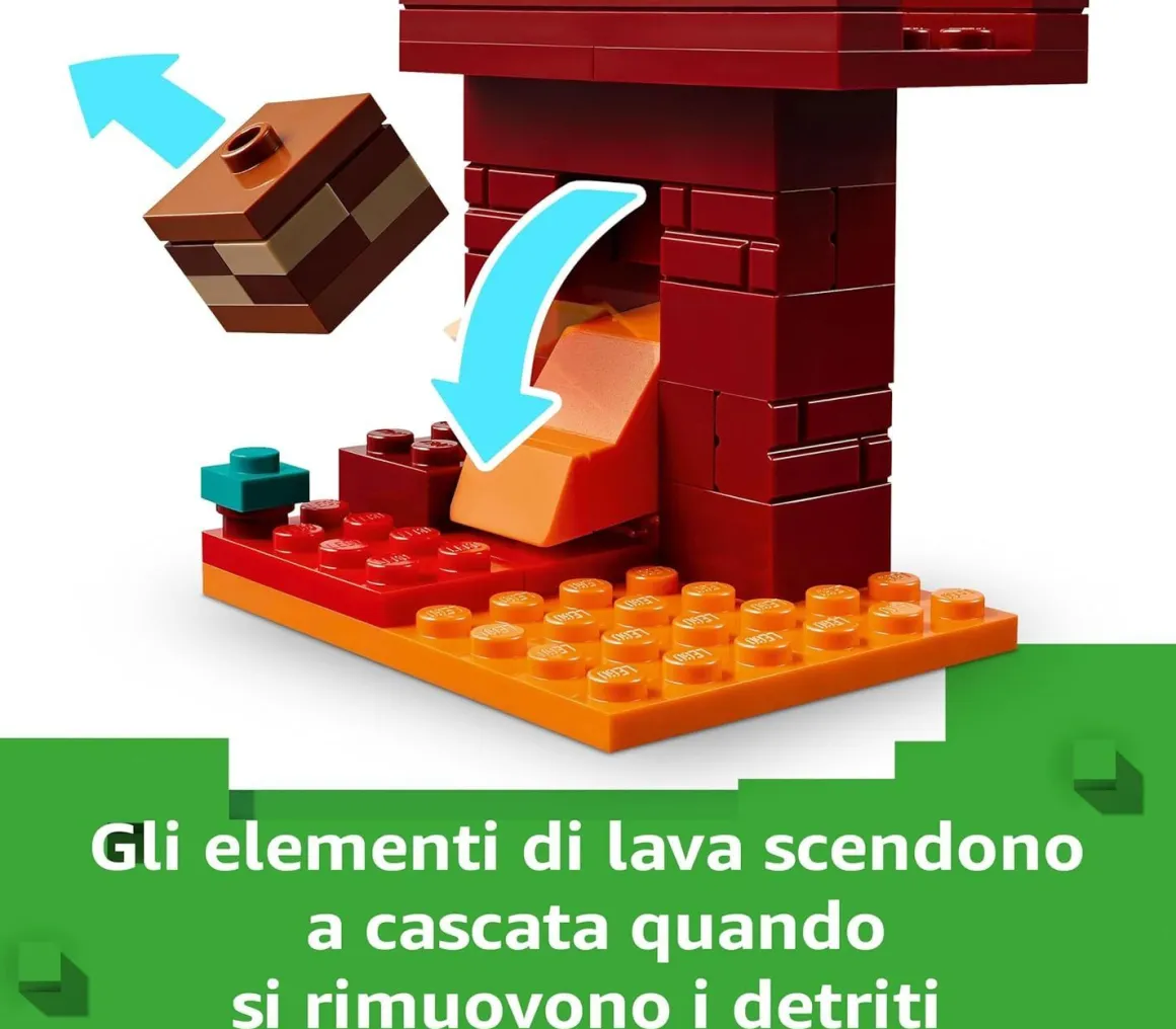 LEGO MINECRAFT - BATTAGLI SUL PONTE DEL NETHER: vendita online LEGO MINECRAFT - BATTAGLI SUL PONTE DEL NETHER in offerta