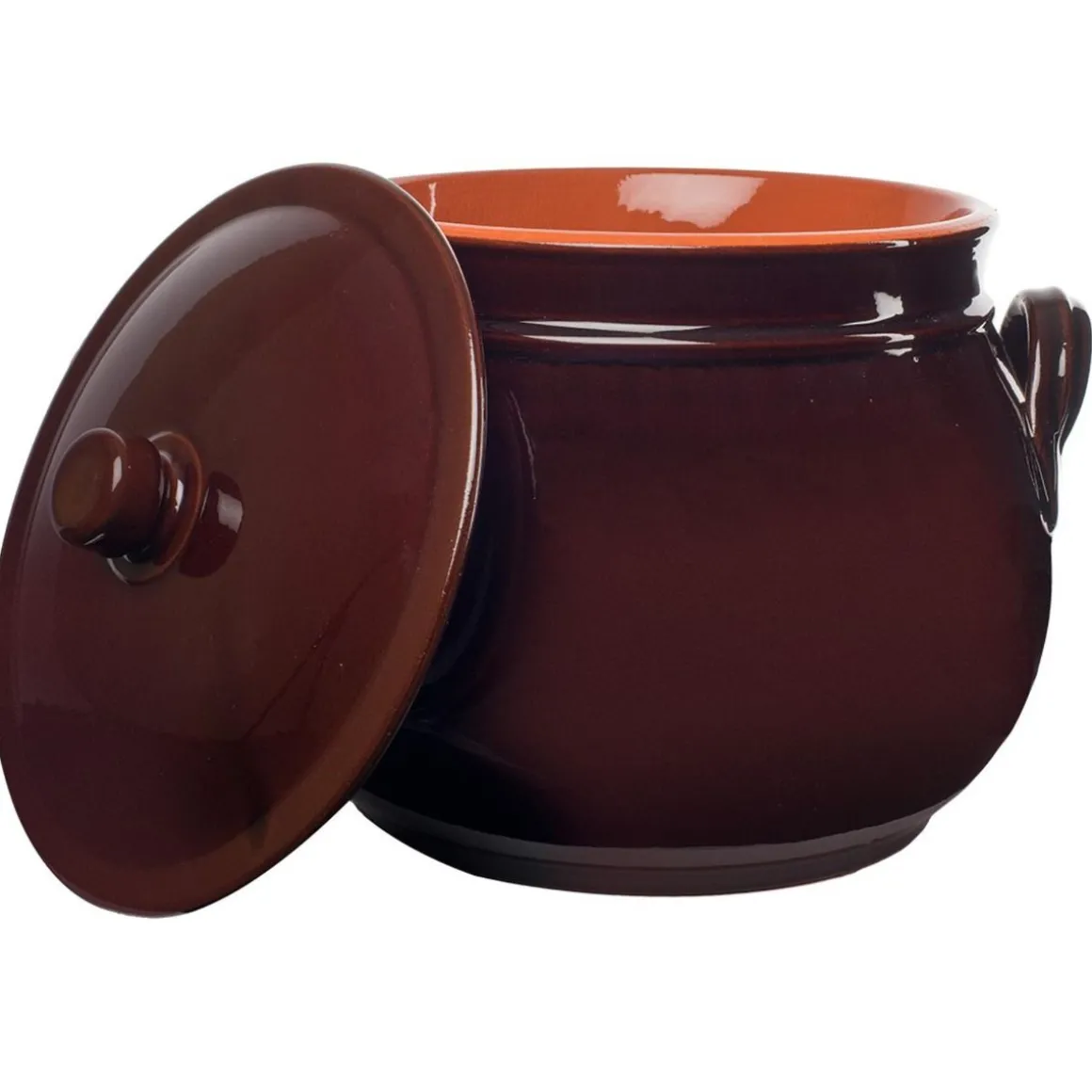 LEGUMIERA 4 MANICI LINEA BRUNA IN TERRACOTTA DIAM. 20CM