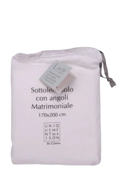 LENZUOLA CON ANGOLI IN COTONE 2P LECTI BRIGHT WHITE: vendita online LENZUOLA CON ANGOLI IN COTONE 2P LECTI BRIGHT WHITE in offerta