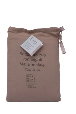 LENZUOLA CON ANGOLI IN COTONE 2P CM 170X200 LECTI SIMPLY TAUPE: vendita online LENZUOLA CON ANGOLI IN COTONE 2P CM 170X200 LECTI SIMPLY TAUPE in offerta