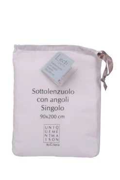 LENZUOLA CON ANGOLI IN COTONE 1P CM 90X200 LECTI BRIGHT WHITE: vendita online LENZUOLA CON ANGOLI IN COTONE 1P CM 90X200 LECTI BRIGHT WHITE in offerta