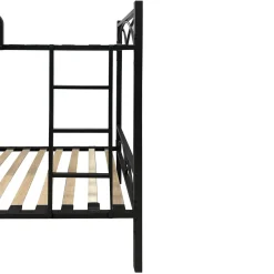 LETTO A CASTELLO BUNK METALLO NERO