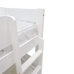 LETTO A CASTELLO IN LEGNO MASSELLO BIANCO