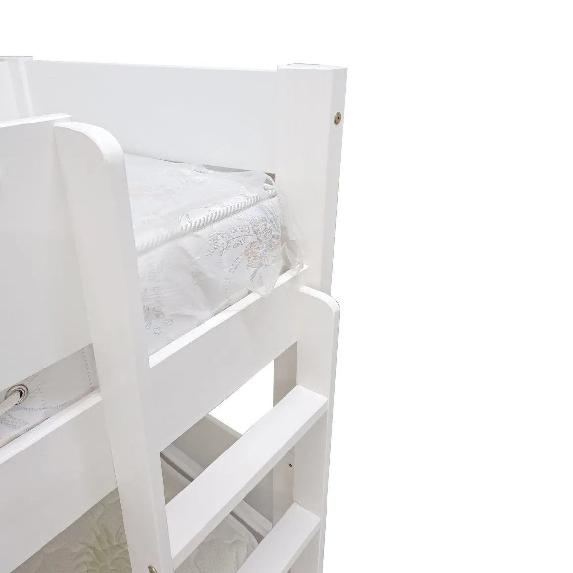 LETTO A CASTELLO IN LEGNO MASSELLO BIANCO