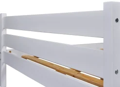 LETTO DA 140 MOD. VILMO IN LEGNO MASSELLO BIANCO